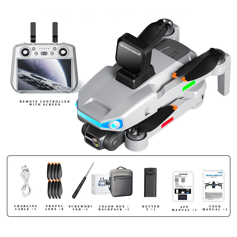 AE3 Pro Max GPS Drone with 4K Camera and 5.5" Screen Controller