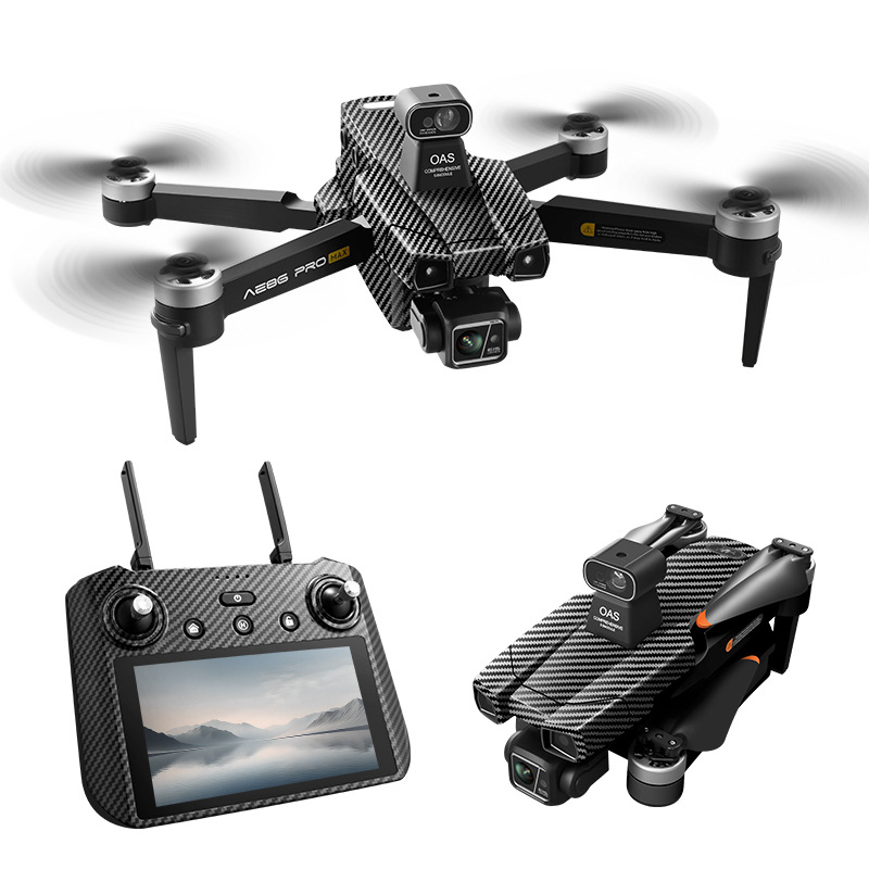 AE86 Pro Max+ 4K GPS Drone with 7-inch HD Screen Remote, 6.5KM Digital FPV & 3-Axis Brushless Gimbal - 45 Min Flight