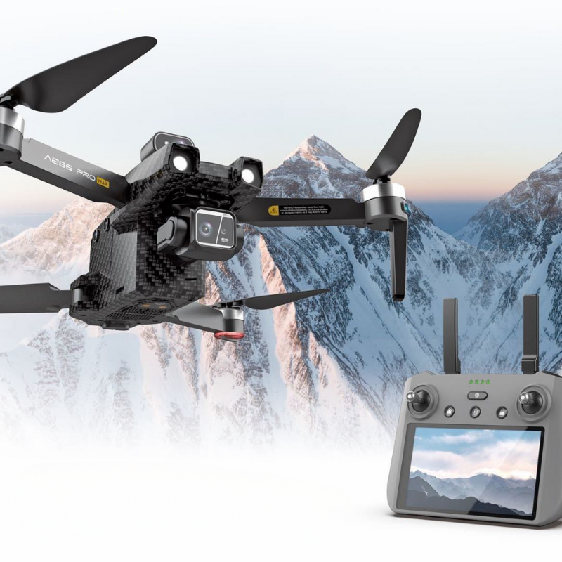 AE86 Pro Max+ 4K GPS Drone with 7-inch HD Screen Remote, 6.5KM Digital FPV & 3-Axis Brushless Gimbal - 45 Min Flight