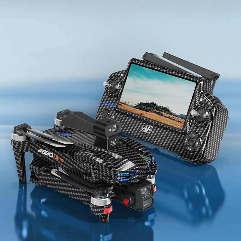 AE60 PRO 4K GPS Drone with Integrated Touch Screen Remote, 5KM Digital FPV & 3-Axis Gimbal - Long Endurance