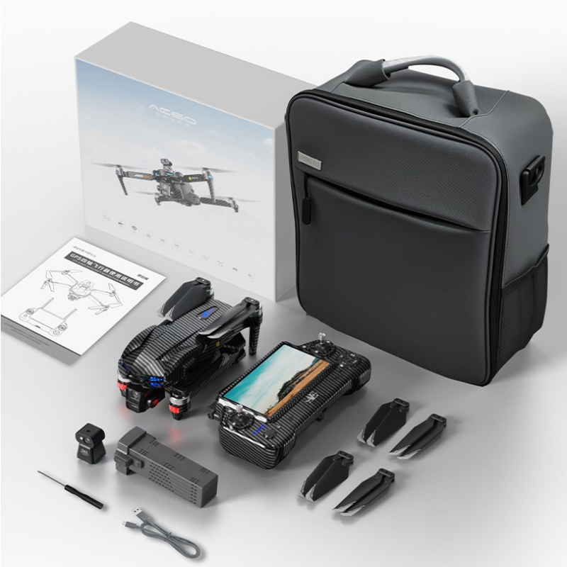 AE60 PRO 4K GPS Drone with Integrated Touch Screen Remote, 5KM Digital FPV & 3-Axis Gimbal - Long Endurance